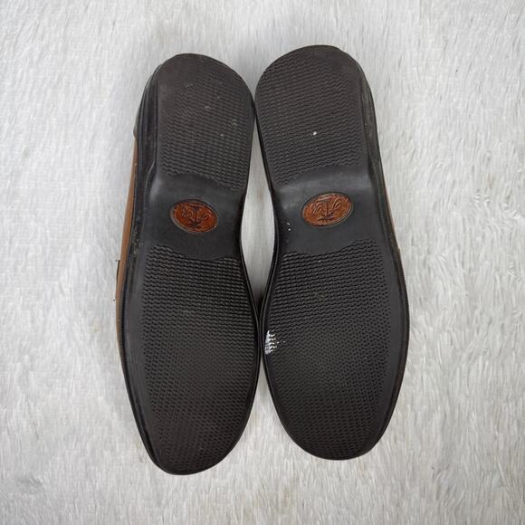 TOMMY BAHAMA / TB-308 two toned brown leather slip on loafers / 9.5 main image 5